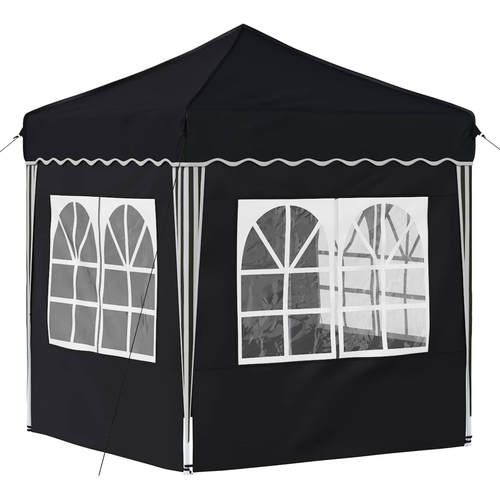 Pop-up Partyzelt 195 x 195 x 245 cm Anthrazit Oxford-Stoff