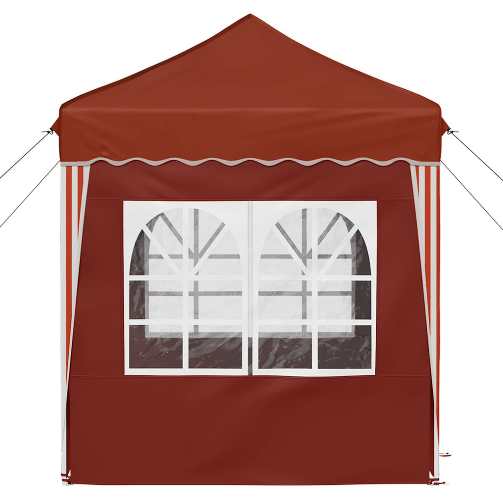Pop-up Partyzelt 195 x 195 x 245 cm Terrakotta Oxford-Stoff