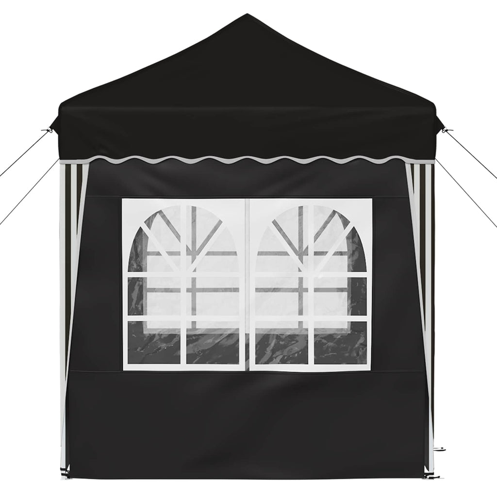 Pop-up Partyzelt 195 x 195 x 245 cm Schwarz Oxford-Stoff