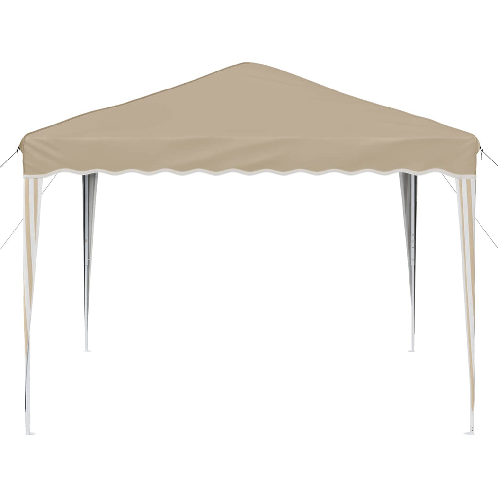 Pop-up Partyzelt 288 x 288 x 245 cm Creme Oxford-Stoff