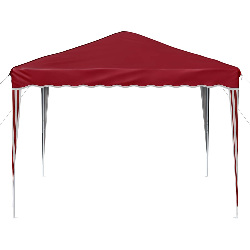 Pop-up Partyzelt 288 x 288 x 245 cm Bordeauxrot Oxford-Stoff