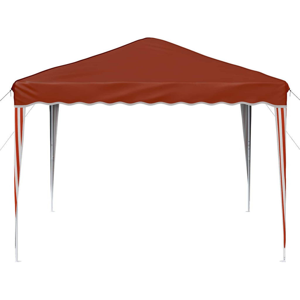 Pop-up Partyzelt 288 x 288 x 245 cm Terrakotta Oxford-Stoff