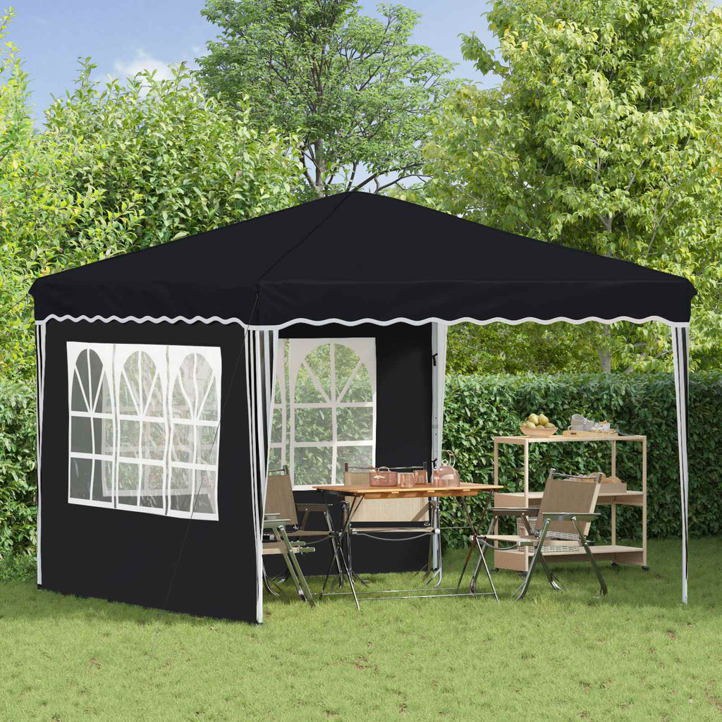 Pop-up Partyzelt 288 x 288 x 245 cm Anthrazit Oxford-Stoff