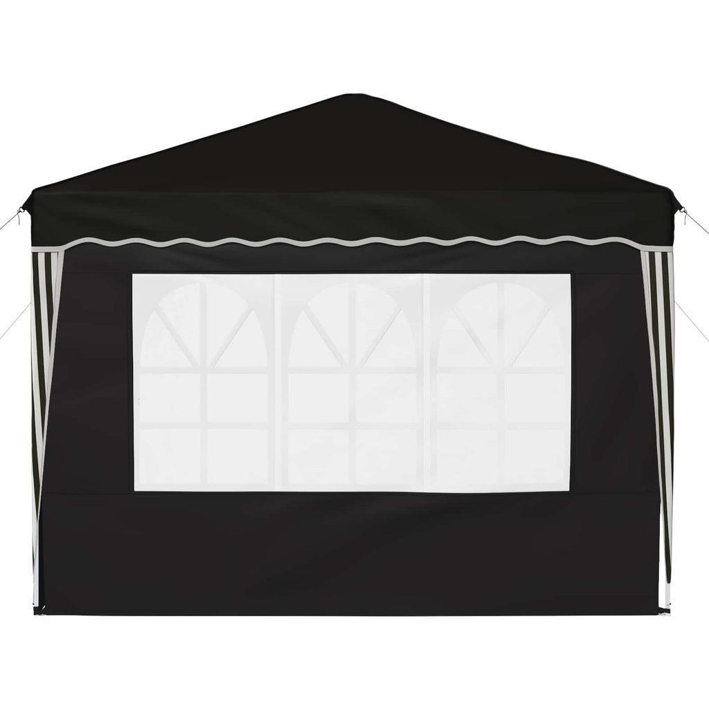 Pop-up Partyzelt 288 x 288 x 245 cm Schwarz Oxford-Stoff