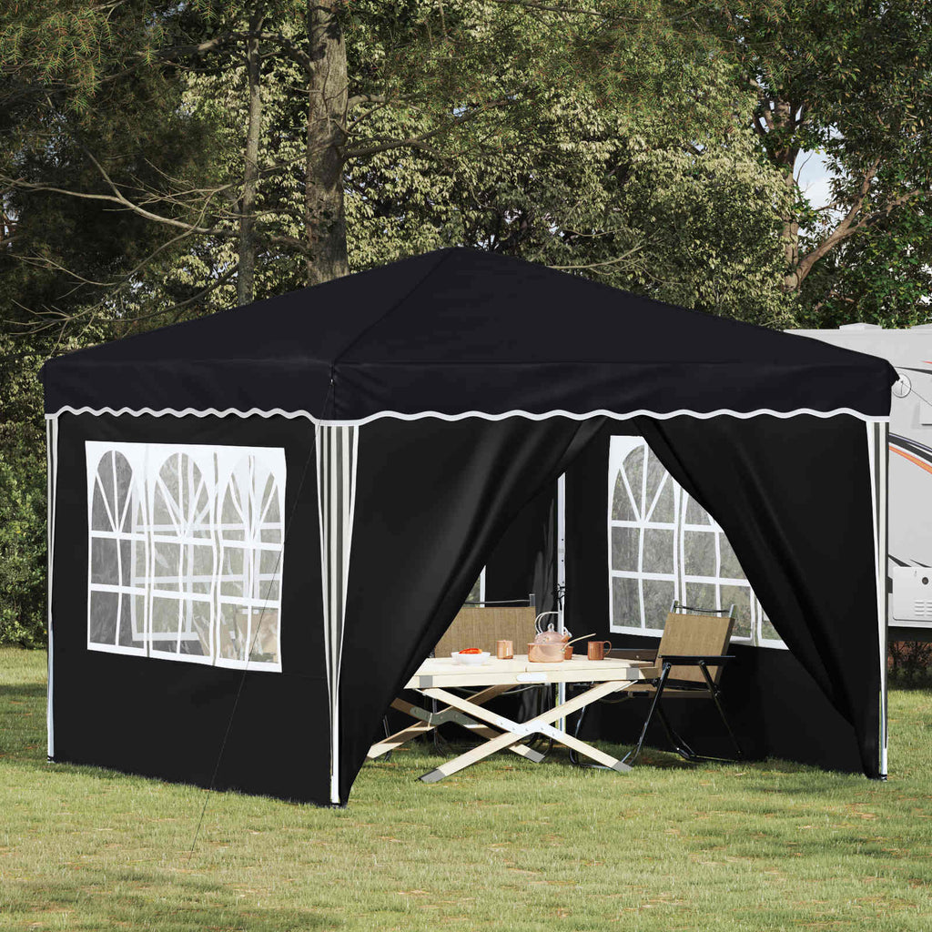 Pop-up Partyzelt 288 x 288 x 245 cm Anthrazit Oxford-Stoff