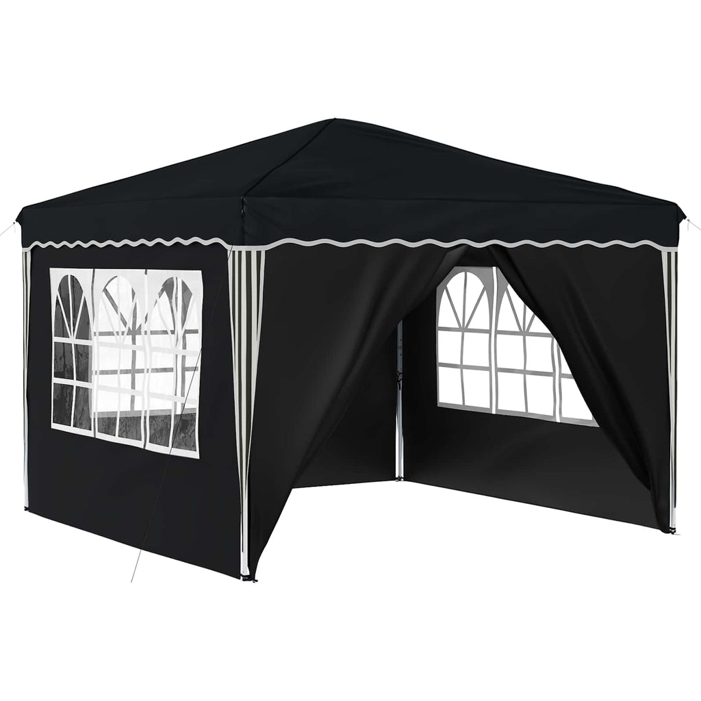 Pop-up Partyzelt 288 x 288 x 245 cm Anthrazit Oxford-Stoff