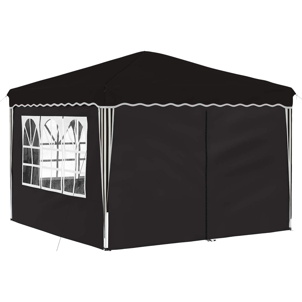Pop-up Partyzelt 288 x 288 x 245 cm Schwarz Oxford-Stoff