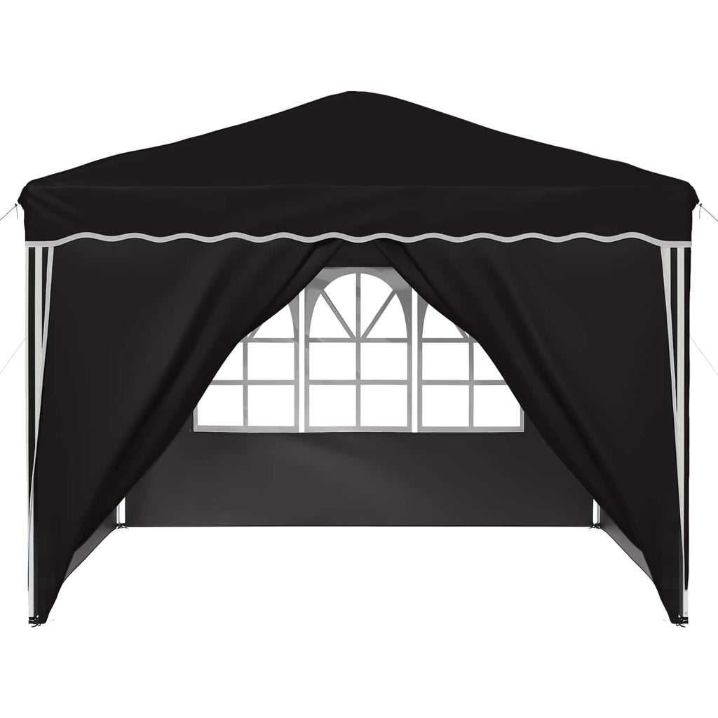 Pop-up Partyzelt 288 x 288 x 245 cm Schwarz Oxford-Stoff