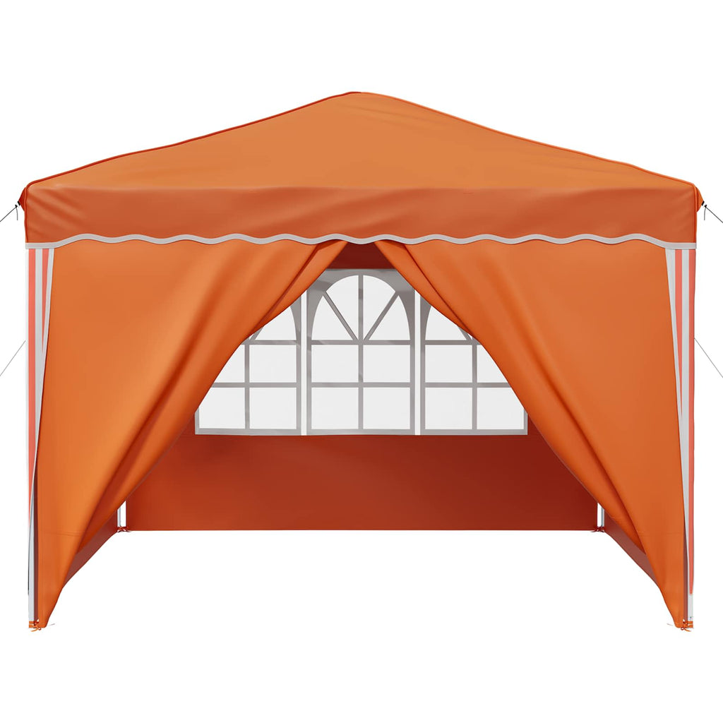 Pop-up Partyzelt 288 x 288 x 245 cm Orange Oxford-Stoff
