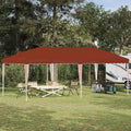 Pop-up Partyzelt 575 x 290 x 245 cm Terrakotta
