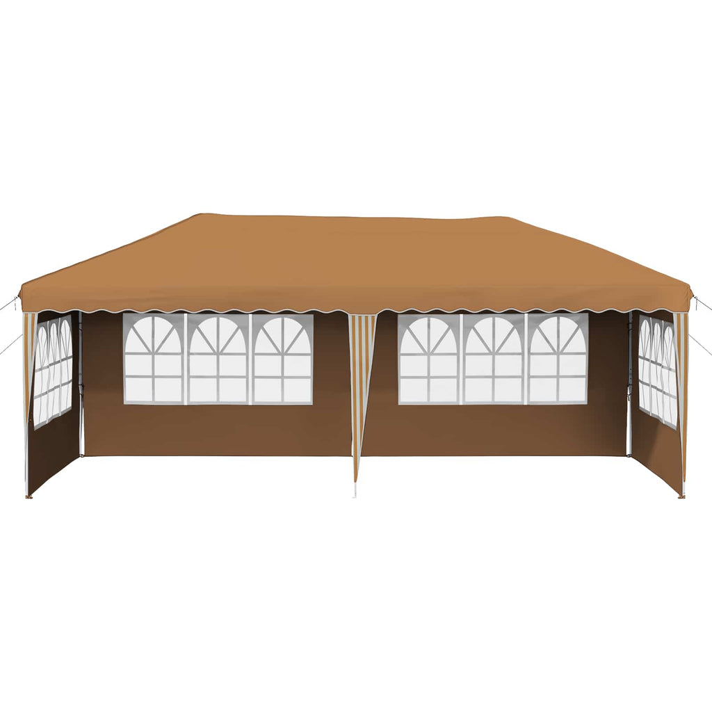 Pop-up Partyzelt 575 x 289 x 245 cm Beige