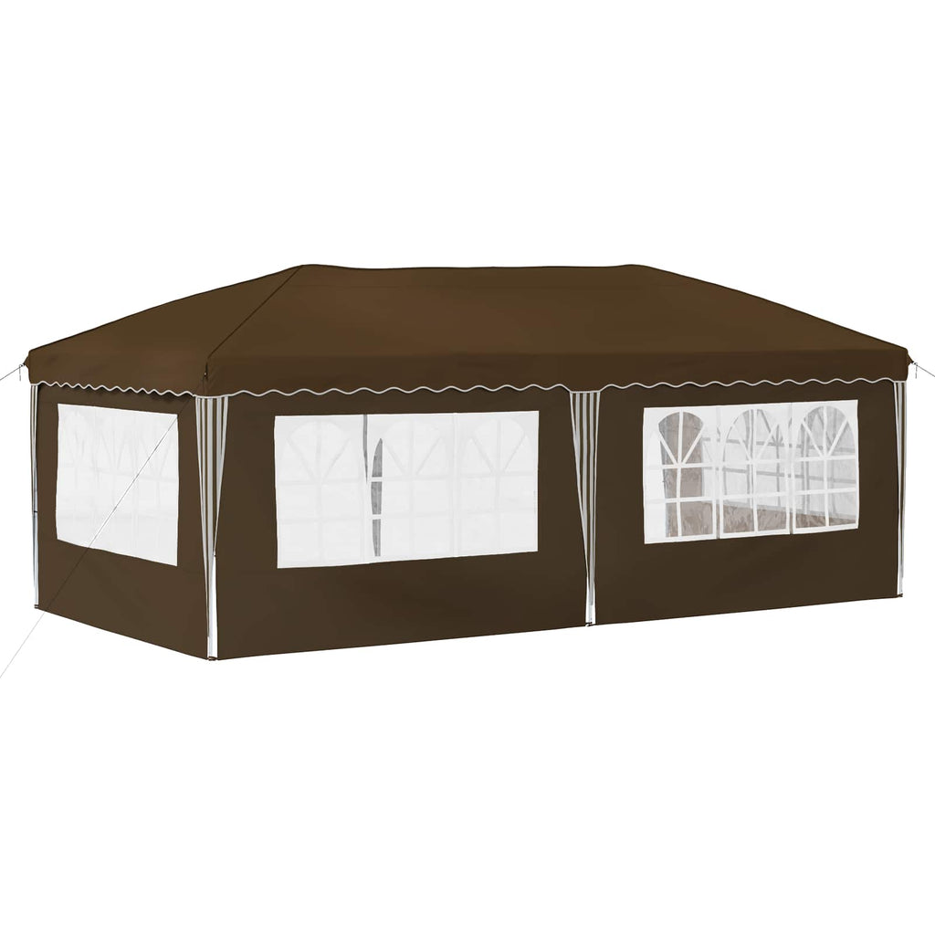 Pop-up Partyzelt 575 x 289 x 245 cm Taupe