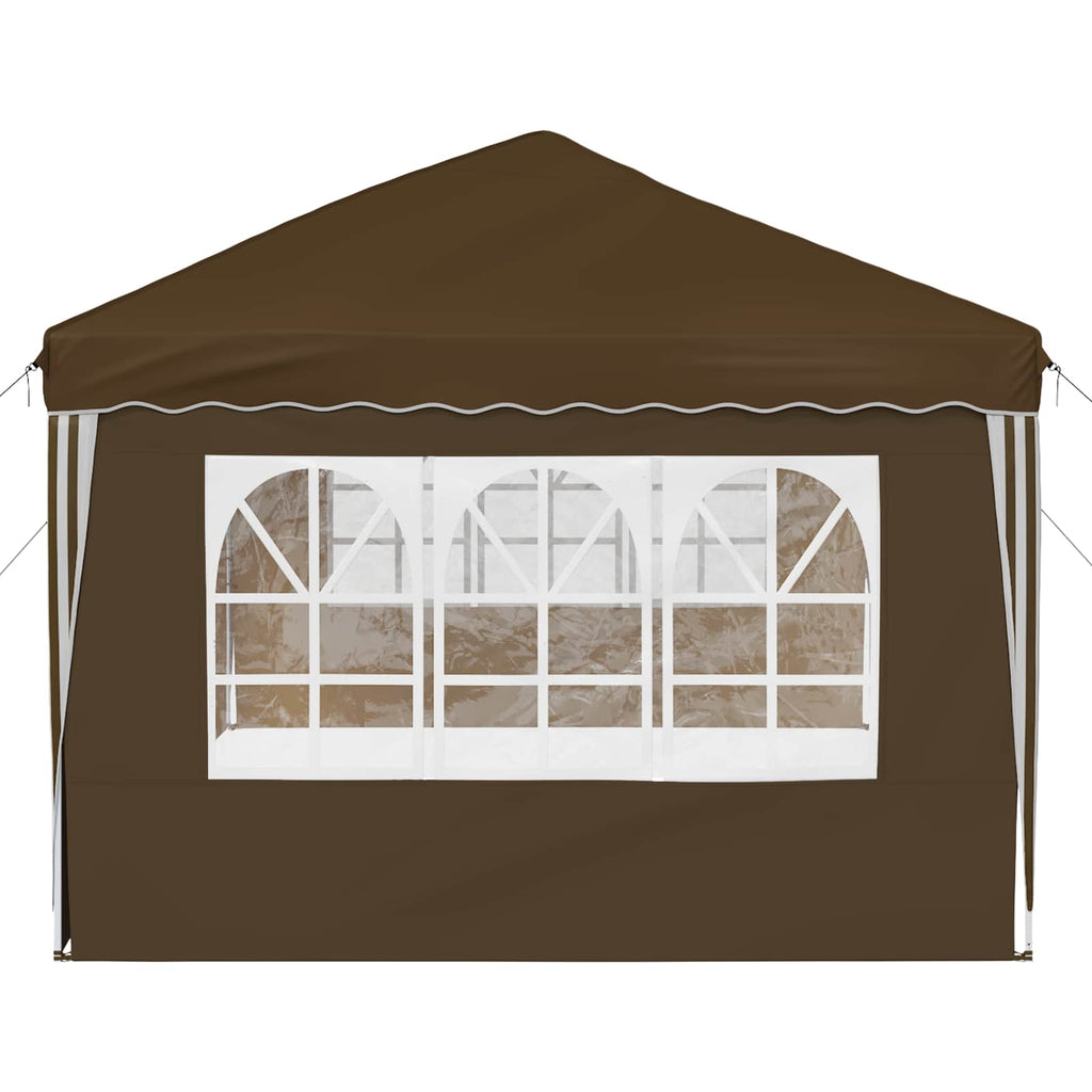 Pop-up Partyzelt 575 x 289 x 245 cm Taupe