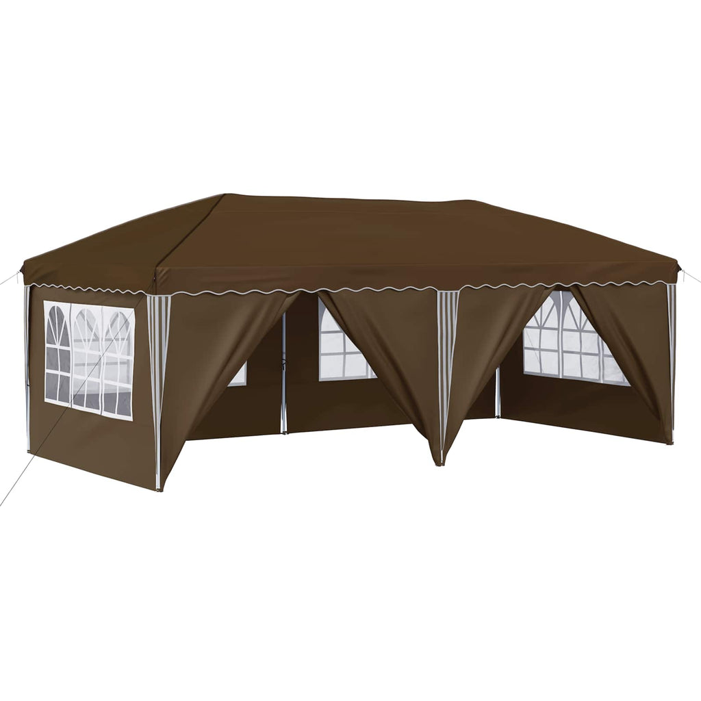 Pop-up Partyzelt 575 x 288 x 245 cm Taupe
