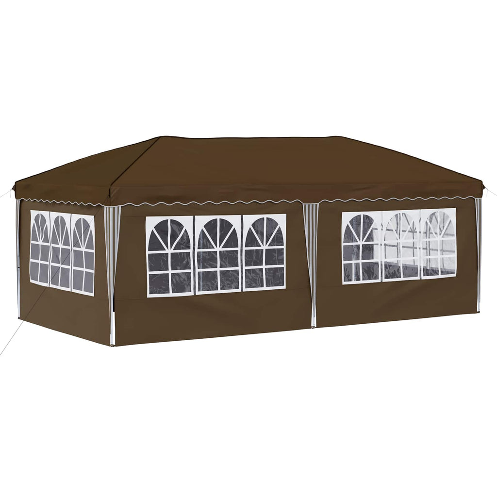 Pop-up Partyzelt 575 x 288 x 245 cm Taupe