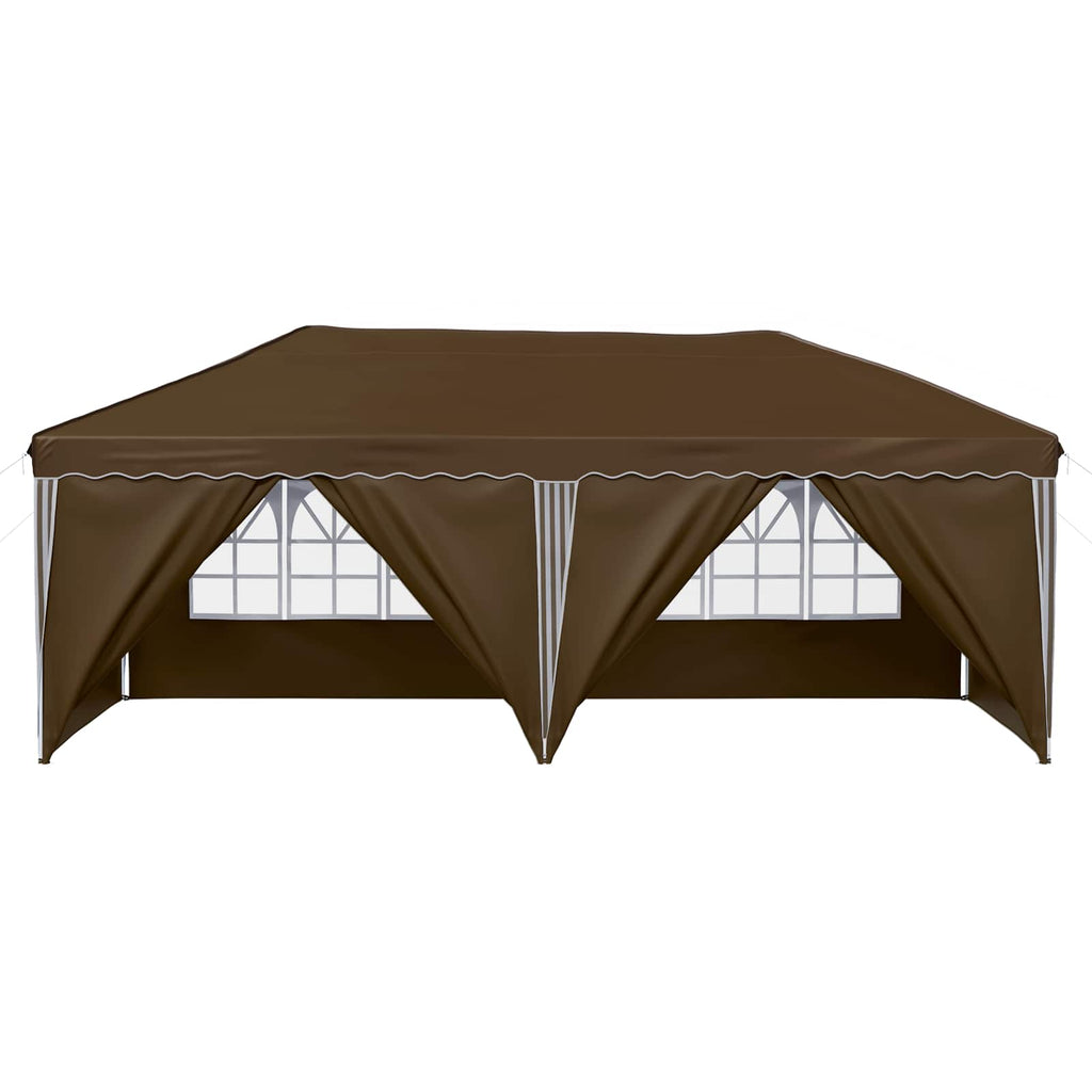 Pop-up Partyzelt 575 x 288 x 245 cm Taupe
