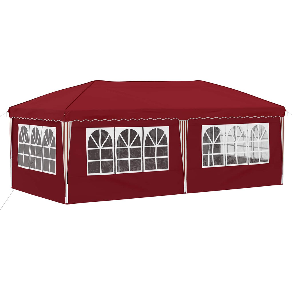 Pop-up Partyzelt 575 x 288 x 245 cm Bordeauxrot