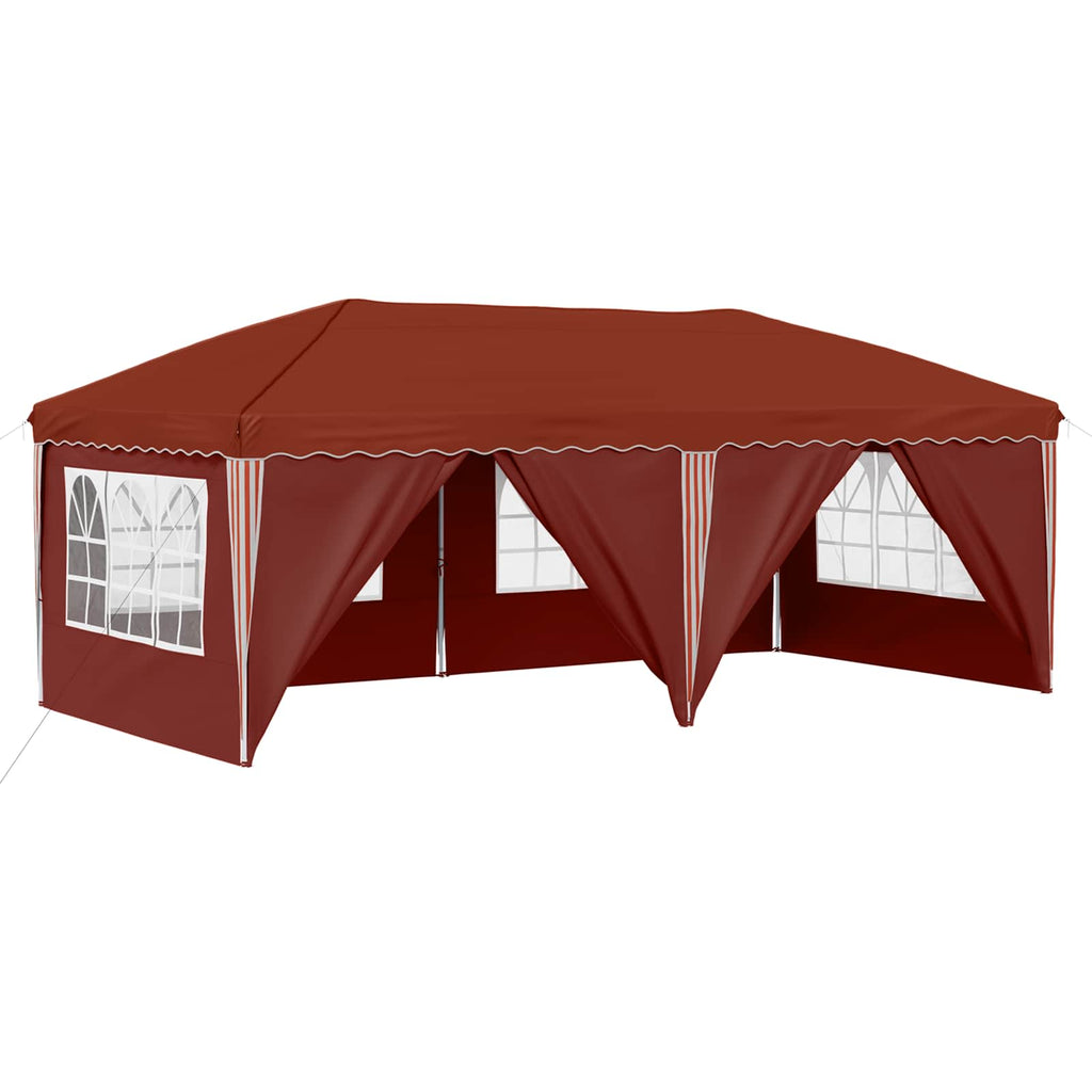 Pop-up Partyzelt 575 x 288 x 245 cm Terrakotta