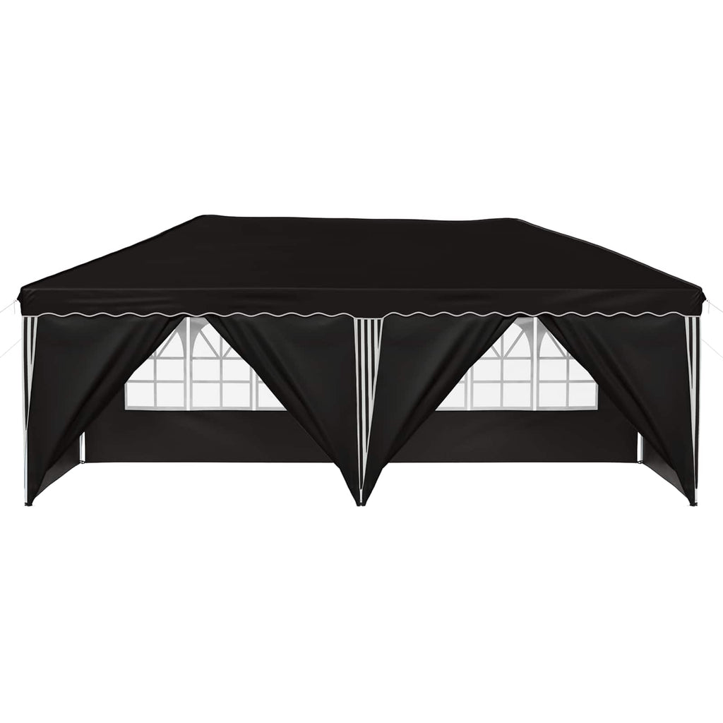 Pop-up Partyzelt 575 x 288 x 245 cm Schwarz