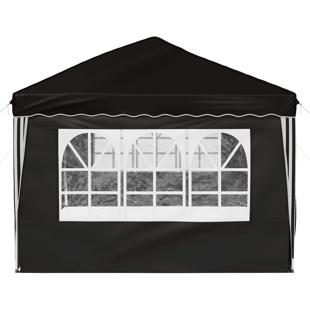 Pop-up Partyzelt 575 x 288 x 245 cm Schwarz