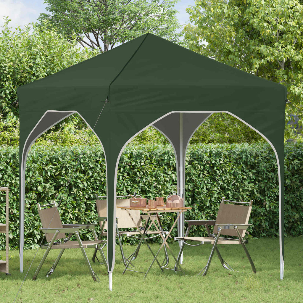 Pop-up Partyzelt 194 x 194 x 245 cm Grün