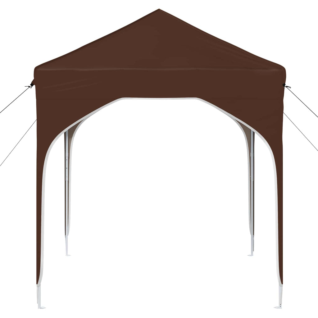 Pop-up Partyzelt 194 x 194 x 245 cm Braun