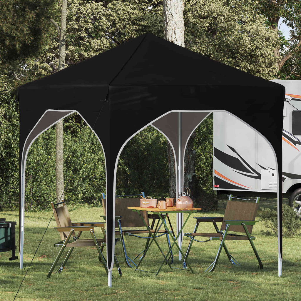 Pop-up Partyzelt 194 x 194 x 245 cm Schwarz