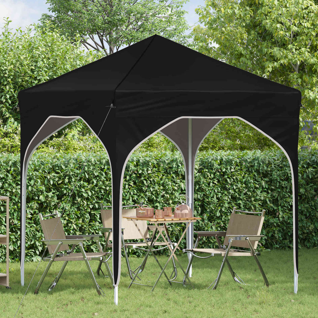 Pop-up Partyzelt 194 x 194 x 245 cm Schwarz