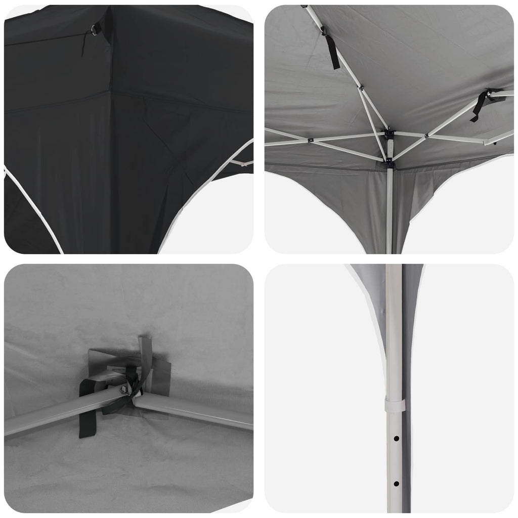 Pop-up Partyzelt 192 x 192 x 245 cm Antrazit