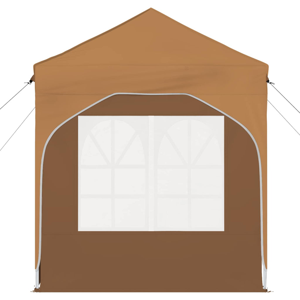 Pop-up Partyzelt 192 x 192 x 245 cm Beige