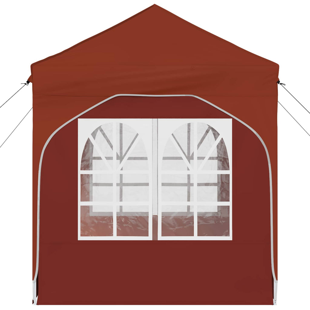 Pop-up Partyzelt 192 x 192 x 245 cm Terrakotta