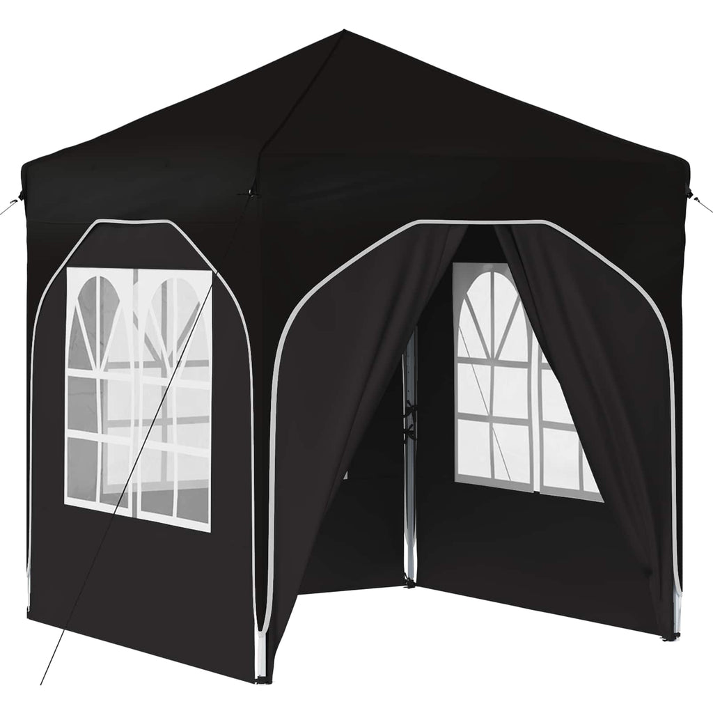Pop-up Partyzelt 192 x 192 x 245 cm Schwarz