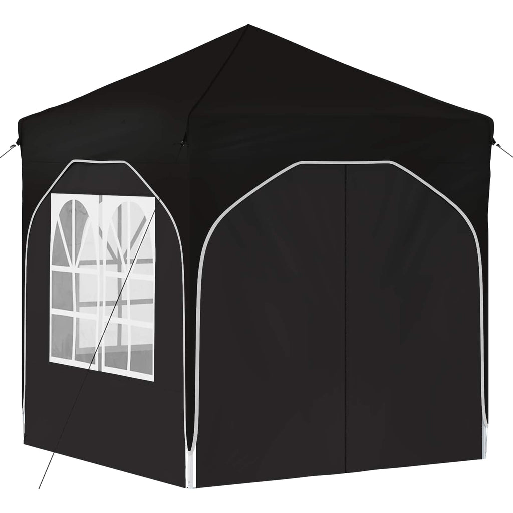 Pop-up Partyzelt 192 x 192 x 245 cm Schwarz