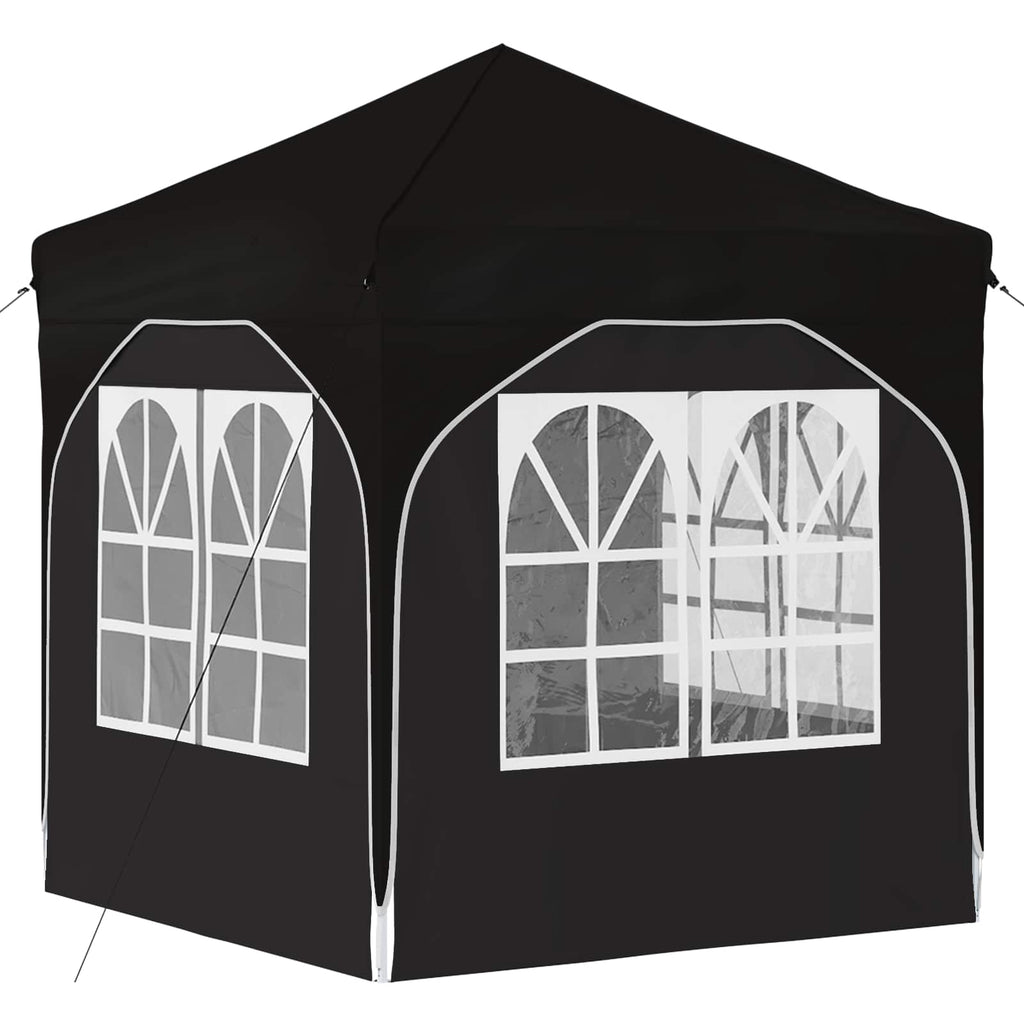 Pop-up Partyzelt 192 x 192 x 245 cm Schwarz