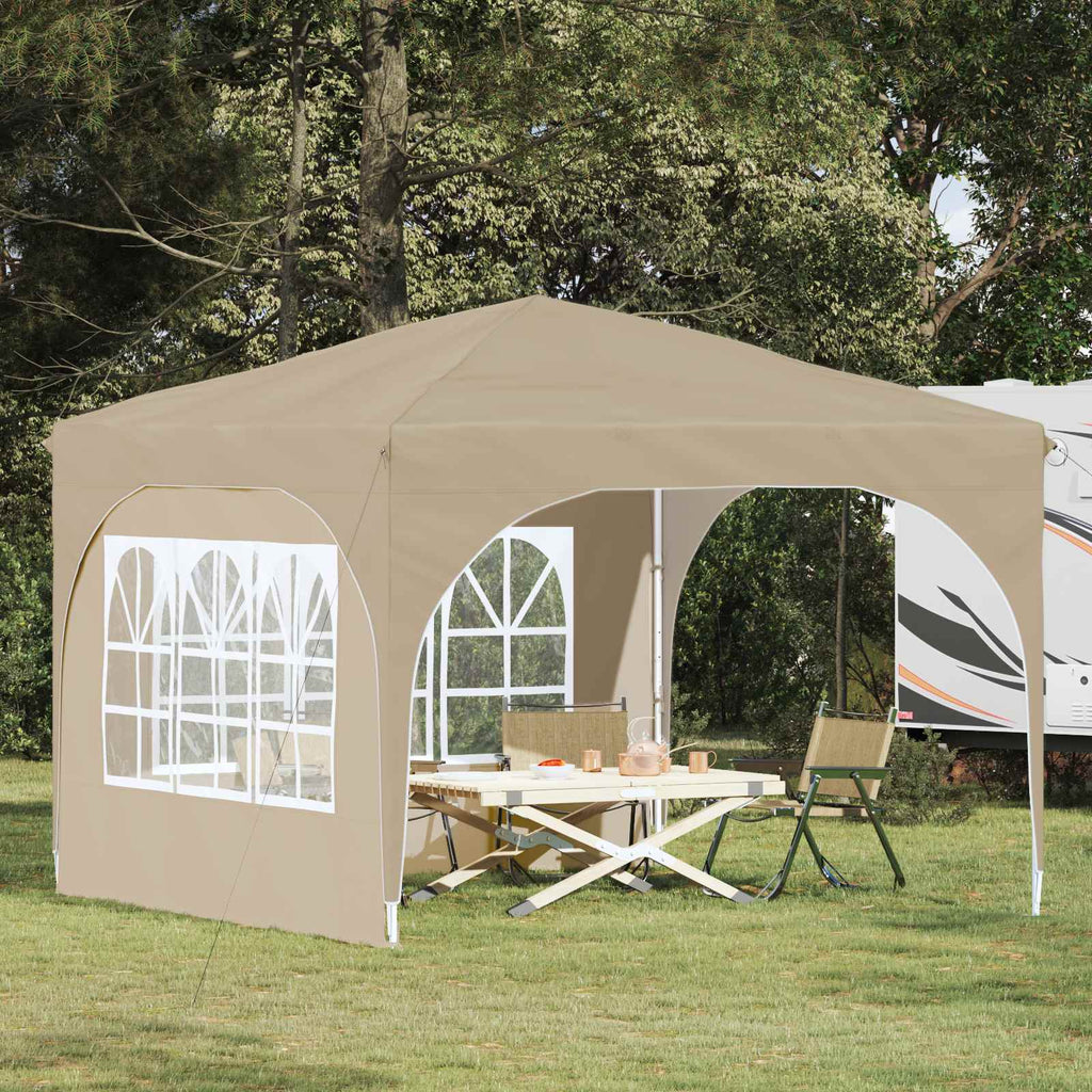Pop-up Partyzelt 290 x 290 x 245 cm Creme