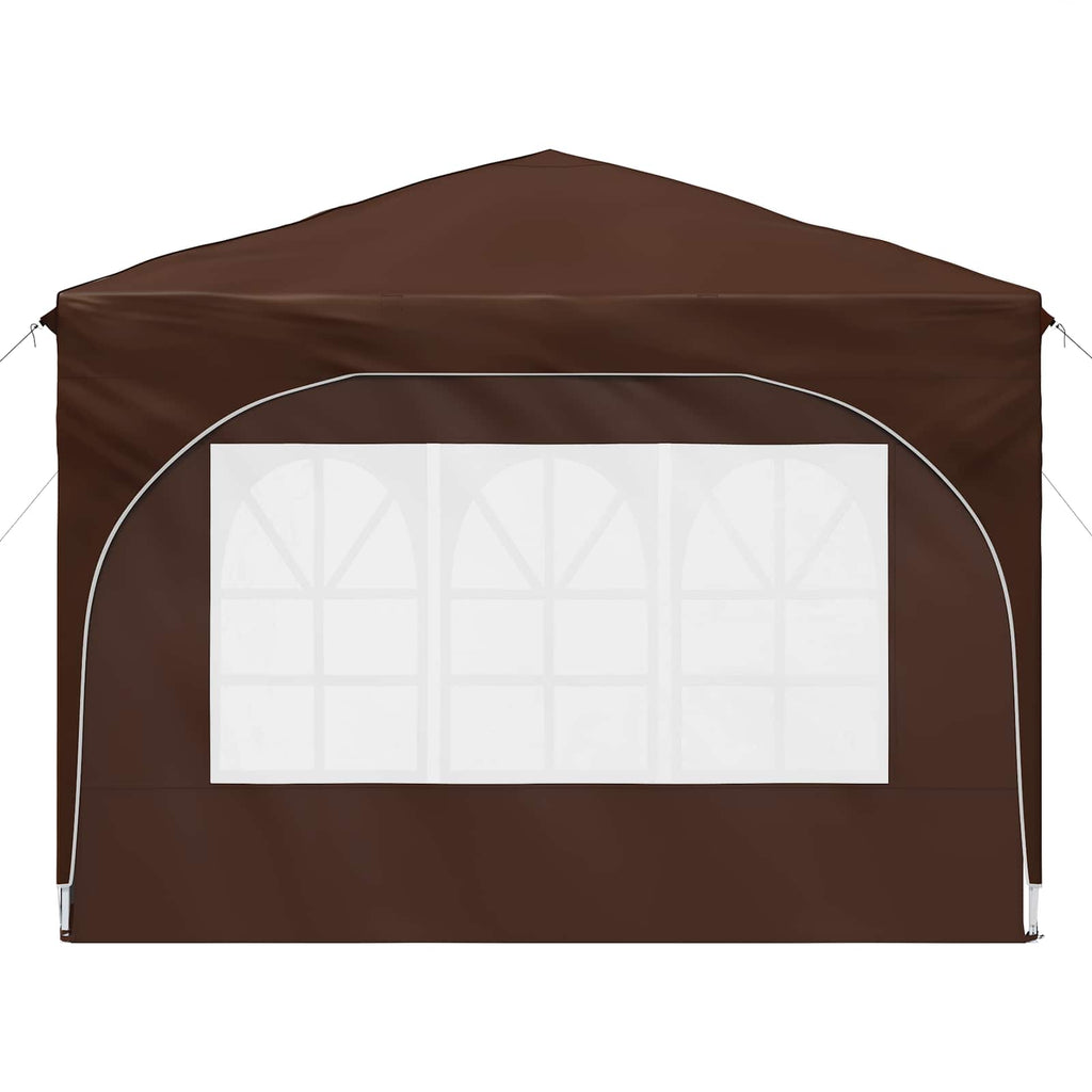 Pop-up Partyzelt 290 x 290 x 245 cm Braun