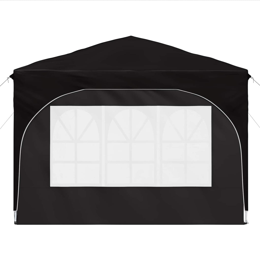 Pop-up Partyzelt 290 x 290 x 245 cm Schwarz