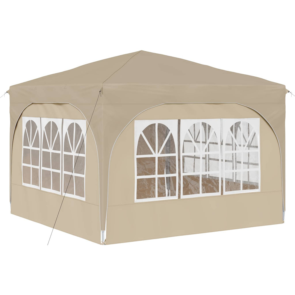 Pop-up Partyzelt 290 x 290 x 245 cm Creme