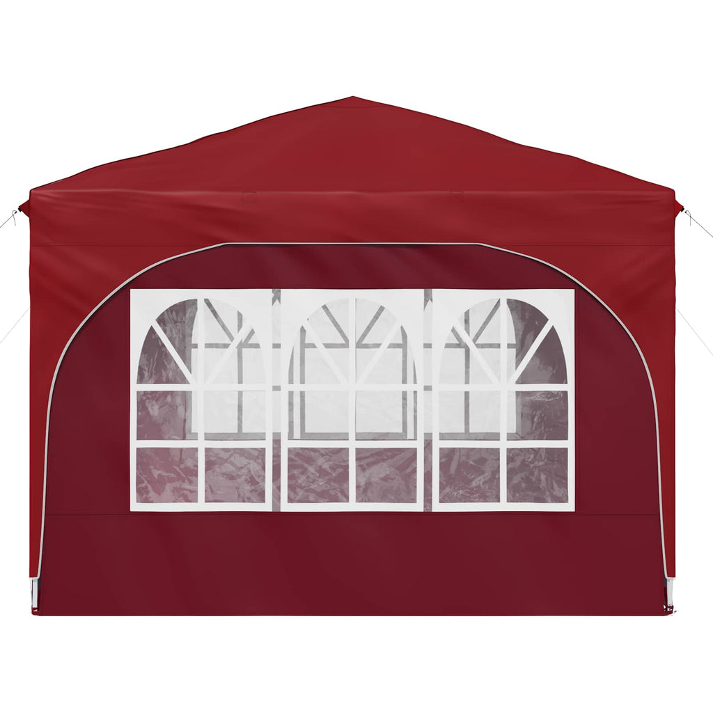 Pop-up Partyzelt 290 x 290 x 245 cm Bordeauxrot