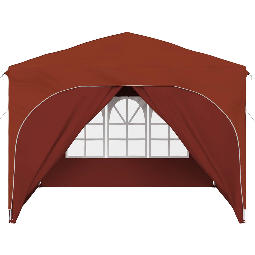 Pop-up Partyzelt 290 x 290 x 245 cm Terrakotta