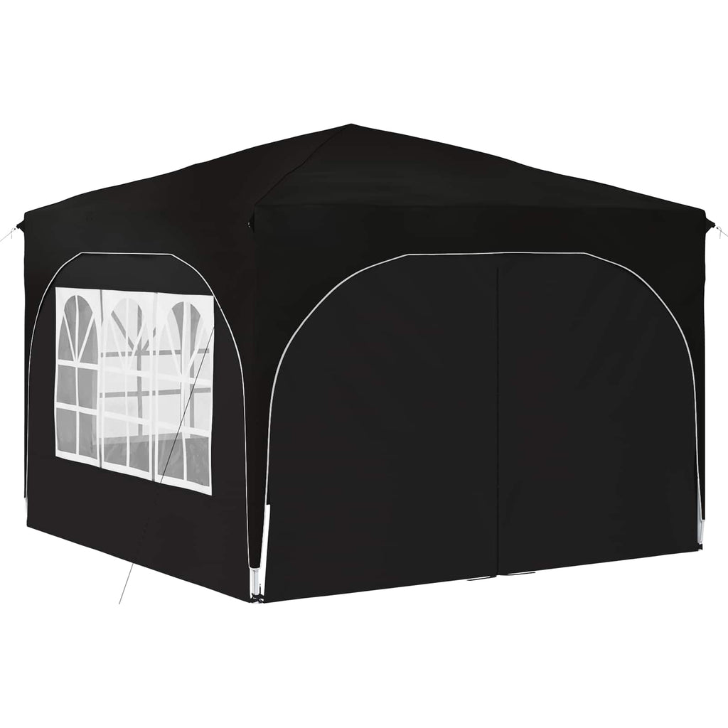 Pop-up Partyzelt 290 x 290 x 245 cm Schwarz