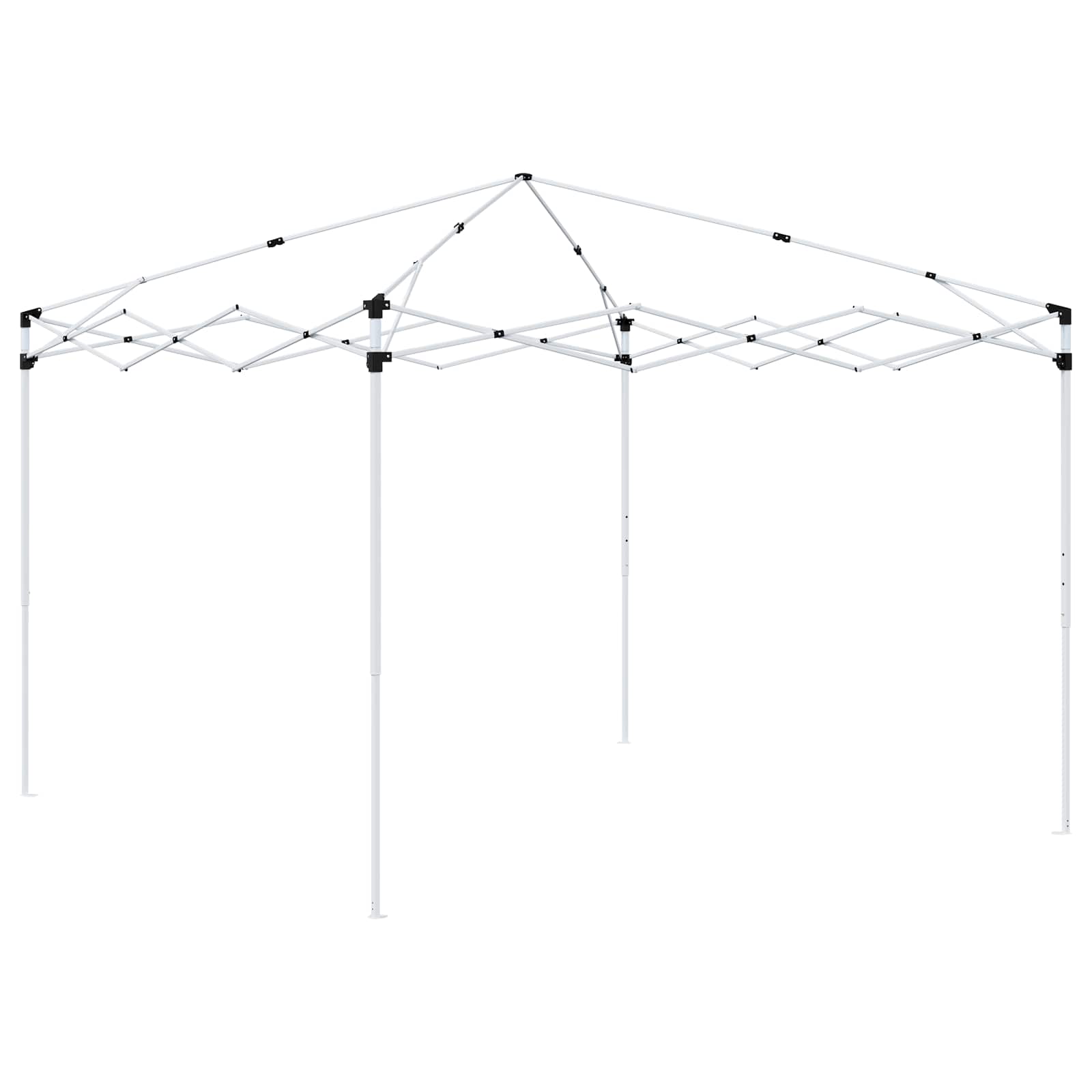 Pop-up Partyzelt 290 x 290 x 245 cm Schwarz