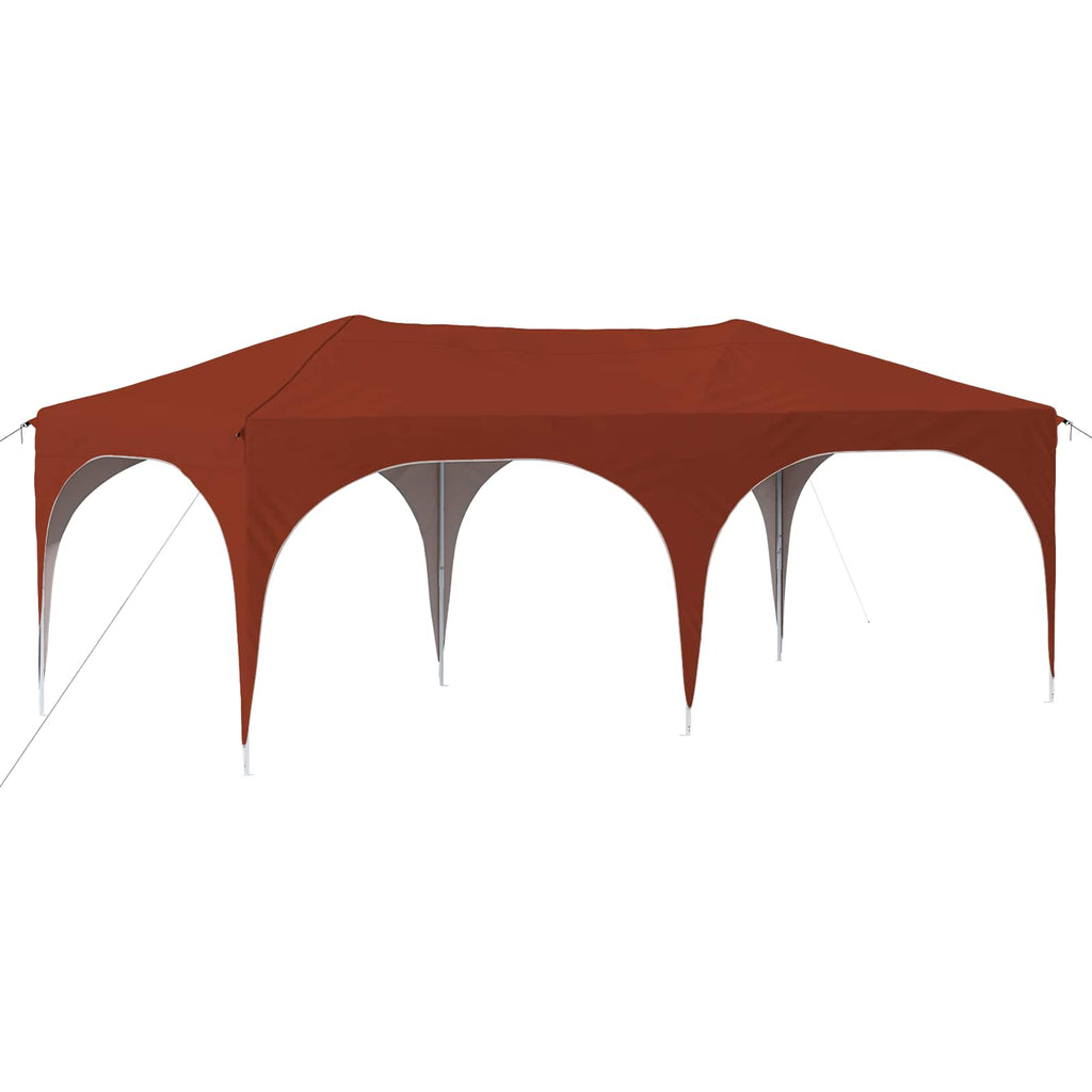 Pop-up Partyzelt 575 x 288 x 245 cm Terrakotta Oxford-Stoff