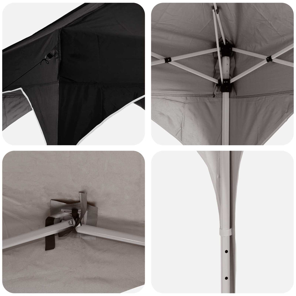 Pop-up Partyzelt 575 x 288 x 245 cm Schwarz Oxford-Stoff
