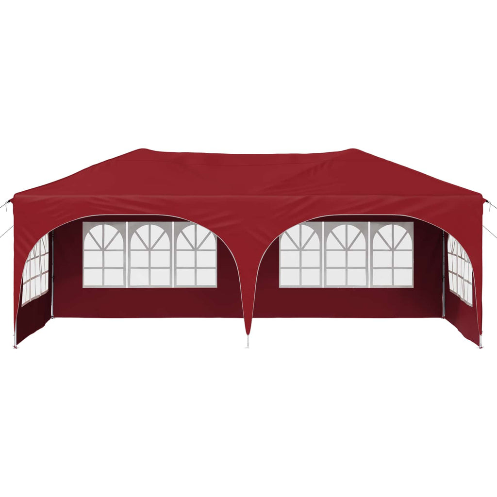 Pop-up Partyzelt 575 x 288 x 245 cm Bordeauxrot Oxford-Stoff