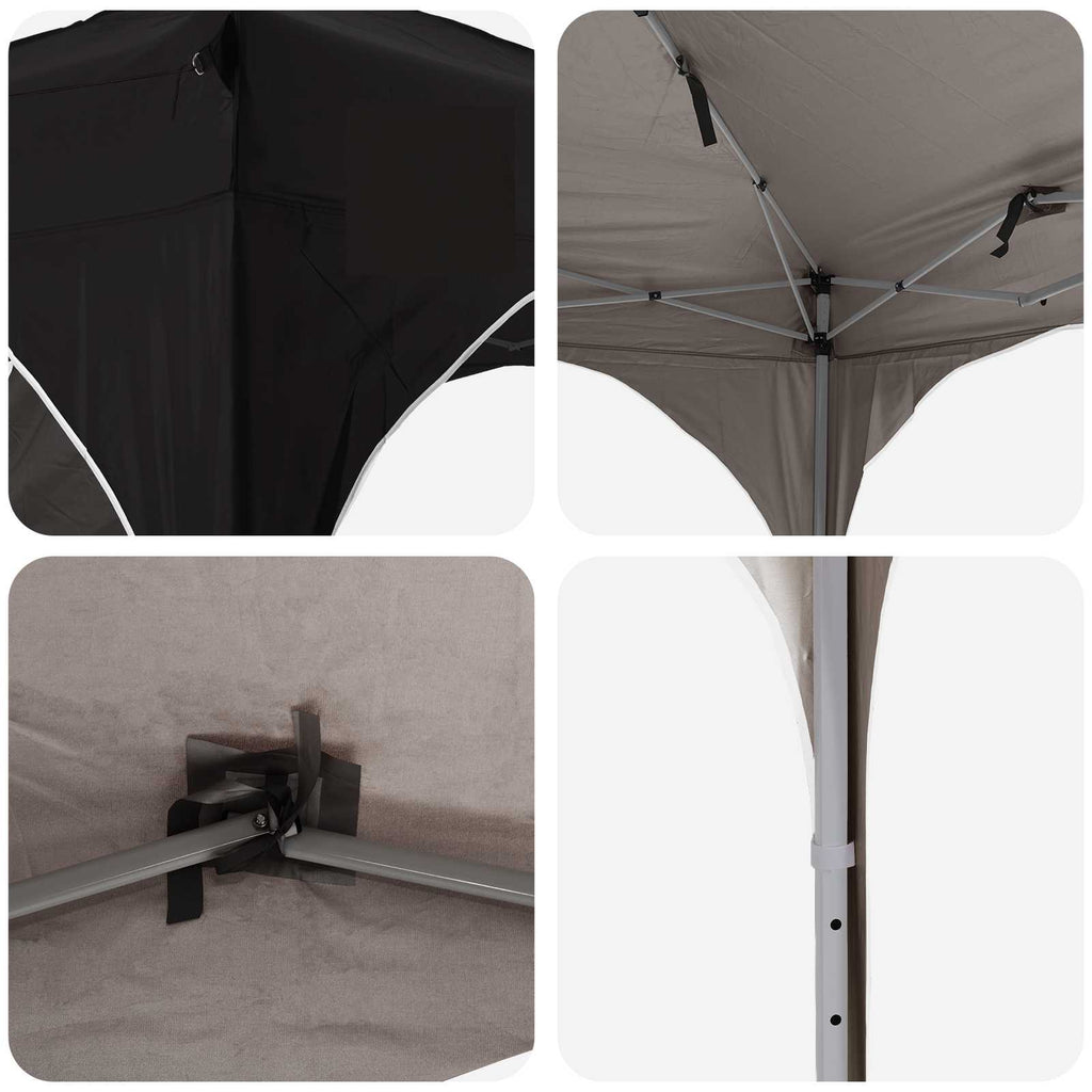 Pop-up Partyzelt 575 x 288 x 245 cm Schwarz Oxford-Stoff