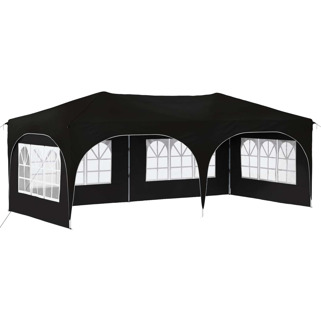Pop-up Partyzelt 575 x 288 x 245 cm Schwarz Oxford-Stoff
