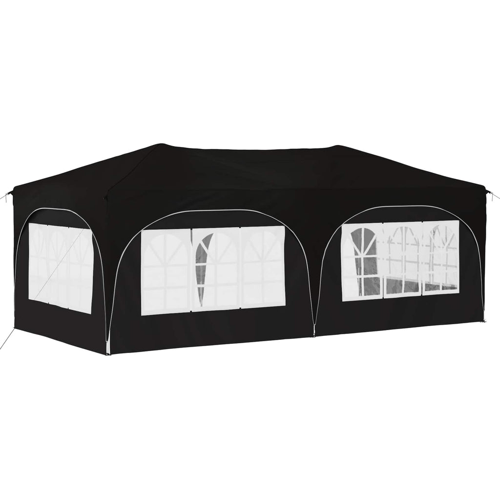 Pop-up Partyzelt 575 x 288 x 245 cm Schwarz Oxford-Stoff