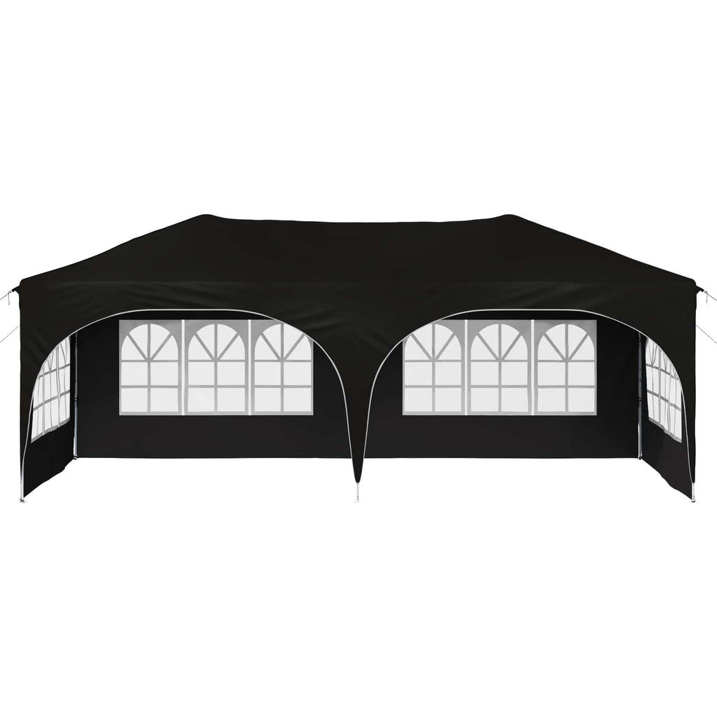 Pop-up Partyzelt 575 x 288 x 245 cm Schwarz Oxford-Stoff