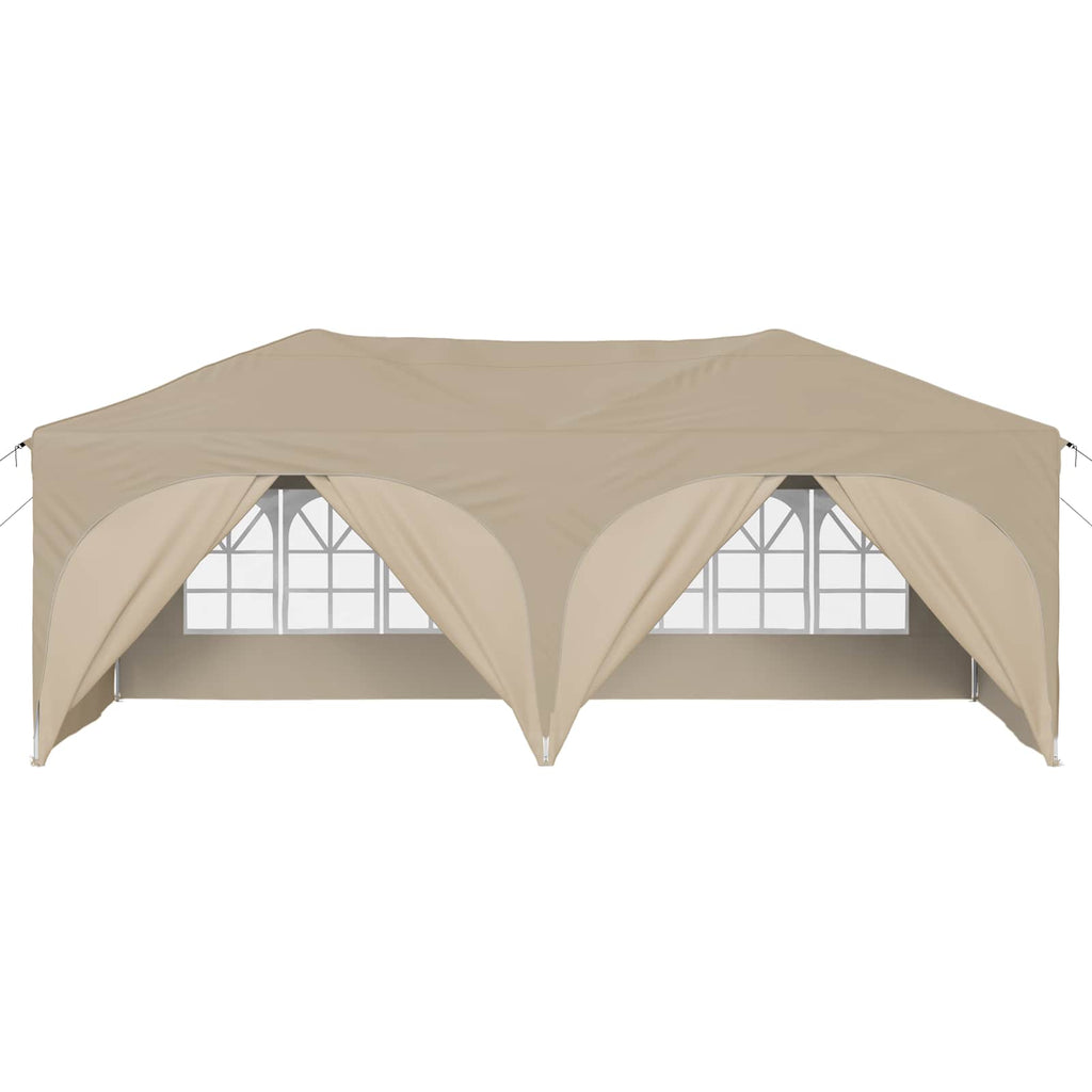Pop-up Partyzelt 575 x 288 x 245 cm Creme Oxford-Stoff
